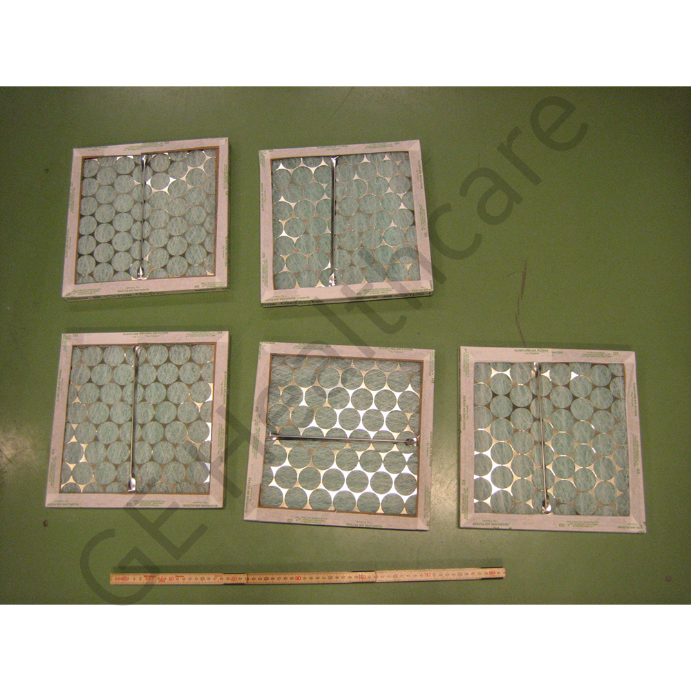 Fan filter 12x12x1 in. set of 5