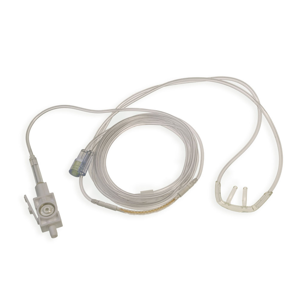 Cannula Nasal, CO<sub>2</sub> with Dehumidification, LoFlo, Pediatric, 10/box Cannula Nasal, CO<sub>2</sub> with Dehumidification, LoFlo, Pediatric, 10/box