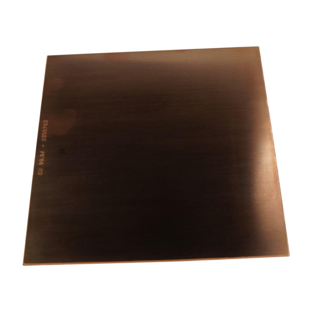 Copper Plate 99.9 Percent 200mm x 200mm x 2mm Copper Plate 99.9 Percent 200mm x 200mm x 2mm