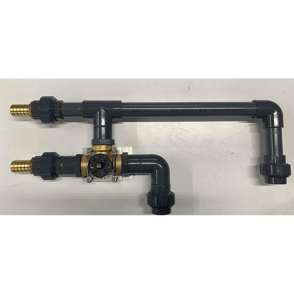 MT cooling system shunt valve with pipes MT cooling system shunt valve with pipes