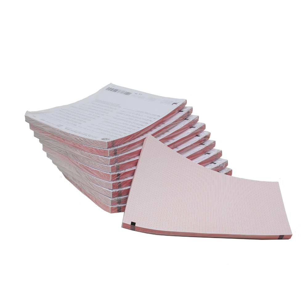 ECG Thermal Paper A5, 205mm wide Red Grid, Z-Fold, Block Queue, 150 sheets/pack (20 packs/box) ECG Thermal Paper A5, 205mm wide Red Grid, Z-Fold, Block Queue, 150 sheets/pack (20 packs/box)