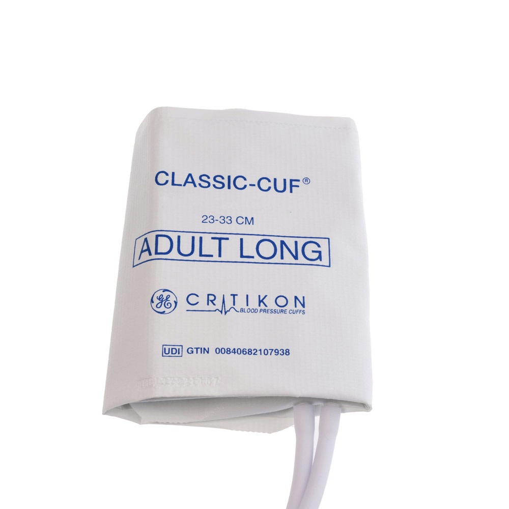 CLASSIC-CUF Adult Long Blood Pressure Cuffs, 2 Tubes DINACLICK, ISO80369-5 (20/box)