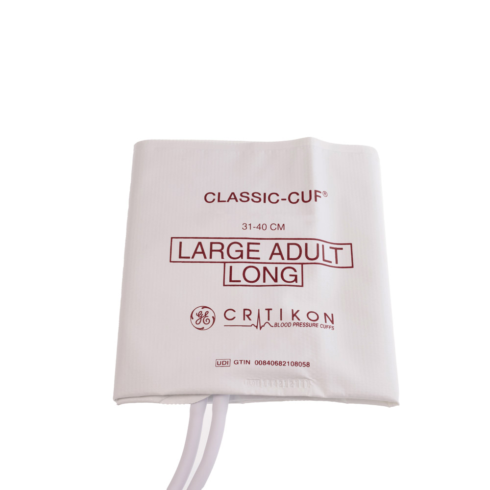 CLASSIC-CUF Large Adult Long Blood Pressure Cuff, 2 Tubes DINACLICK, ISO80369-5 (20/box)