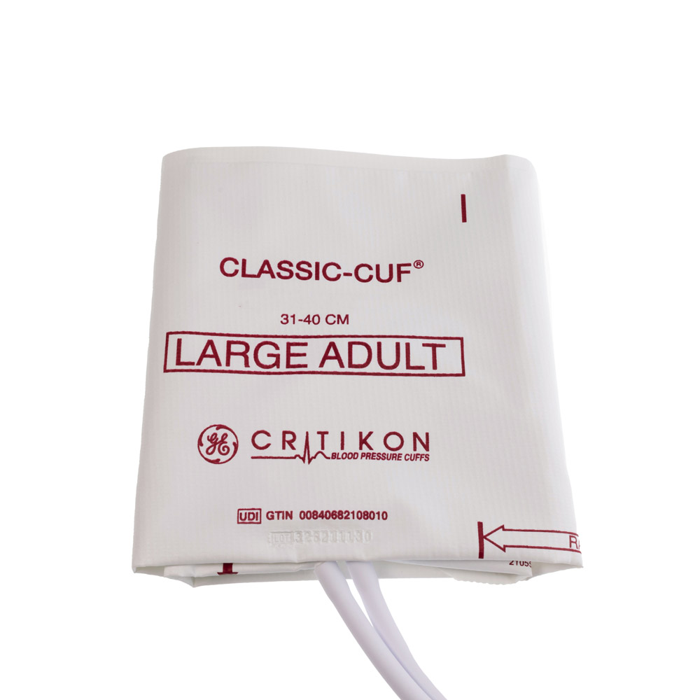 CLASSIC-CUF Large Adult Blood Pressure Cuff, 2 Tubes DINACLICK, ISO80369-5 (20/box)