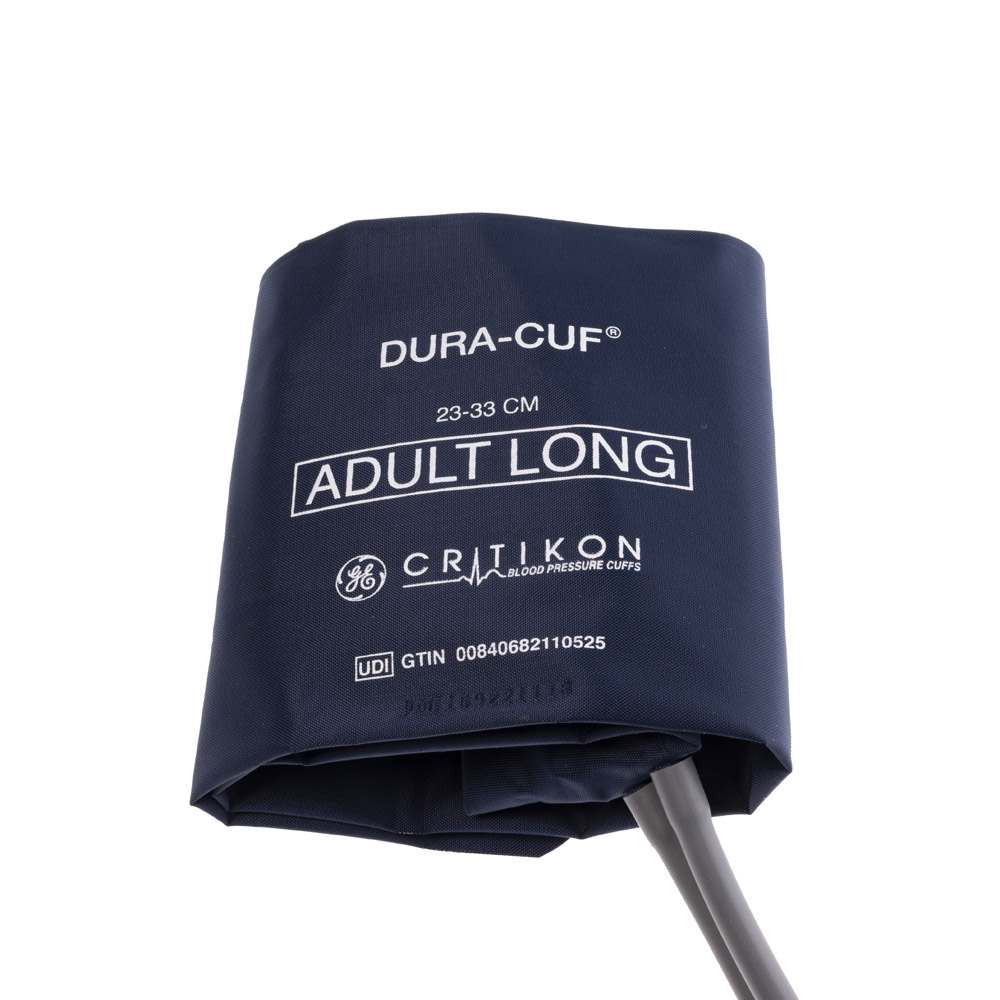 DURA-CUF Adult Long Blood Pressure Cuff, 2 Tubes DINACLICK (5/box) DURA-CUF Adult Long Blood Pressure Cuff, 2 Tubes DINACLICK (5/box)