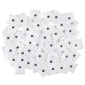 ECG Snap Electrode Cloth Teardrop Solid Gel, 47.625mm / 1.875 ECG Snap Electrode Cloth Teardrop Solid Gel, 47.625mm / 1.875