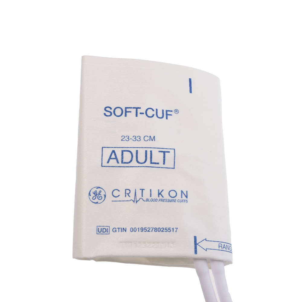 SOFT-CUF Adult Blood Pressure Cuff, 2 Tubes DINACLICK, ISO80369-5 (20/box)