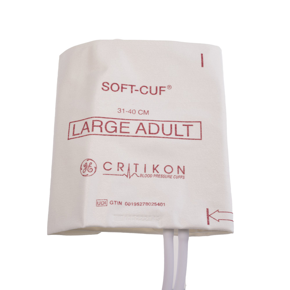 SOFT-CUF Large Adult Blood Pressure Cuff, 2 Tubes DINACLICK, ISO80369-5 (20/box)