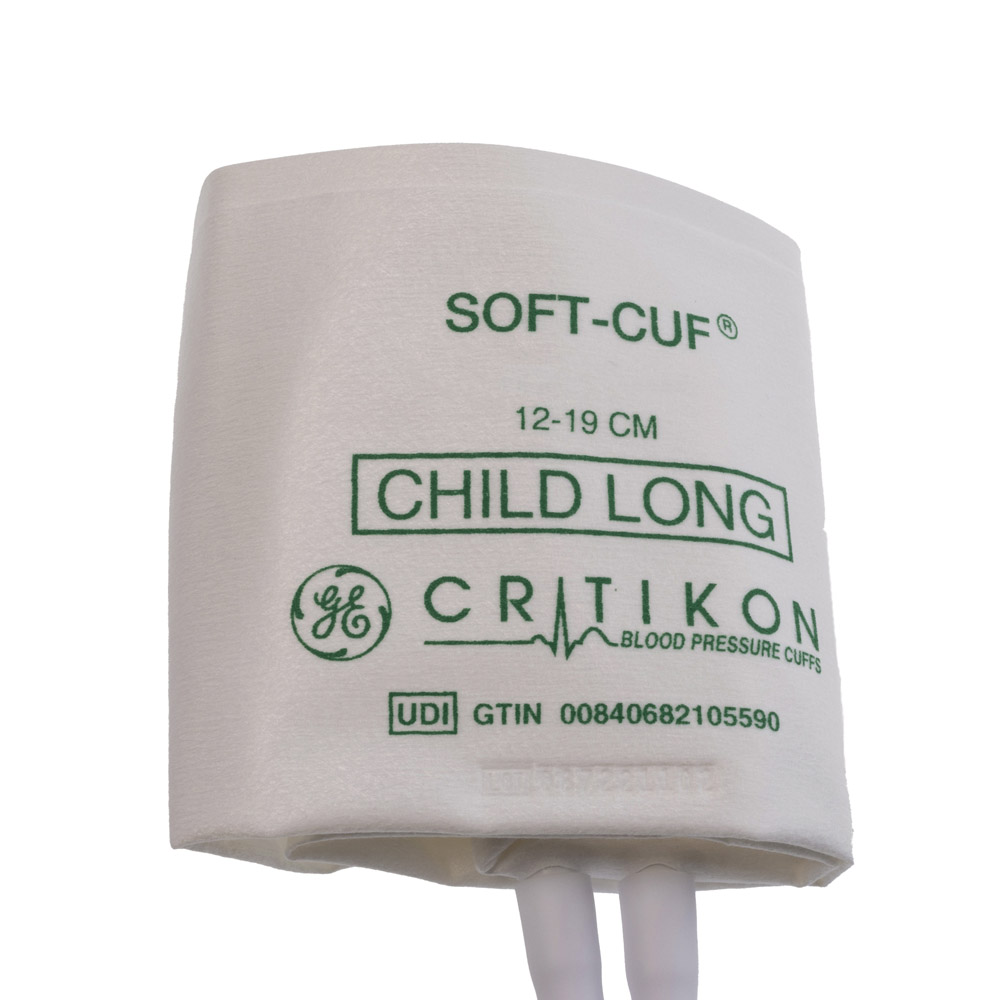 SOFT-CUF Child Long Blood Pressure Cuff, 2 Tubes DINACLICK, ISO80369-5 (20/box) SOFT-CUF Child Long Blood Pressure Cuff, 2 Tubes DINACLICK, ISO80369-5 (20/box)
